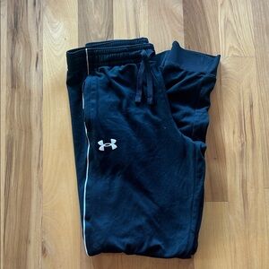 Under Armour Kids Black Joggers with Logo